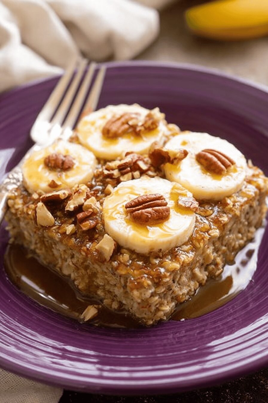 Sweet & Healthy Start: Banana Pecan Baked Oatmeal (Beyond Banana Bread)